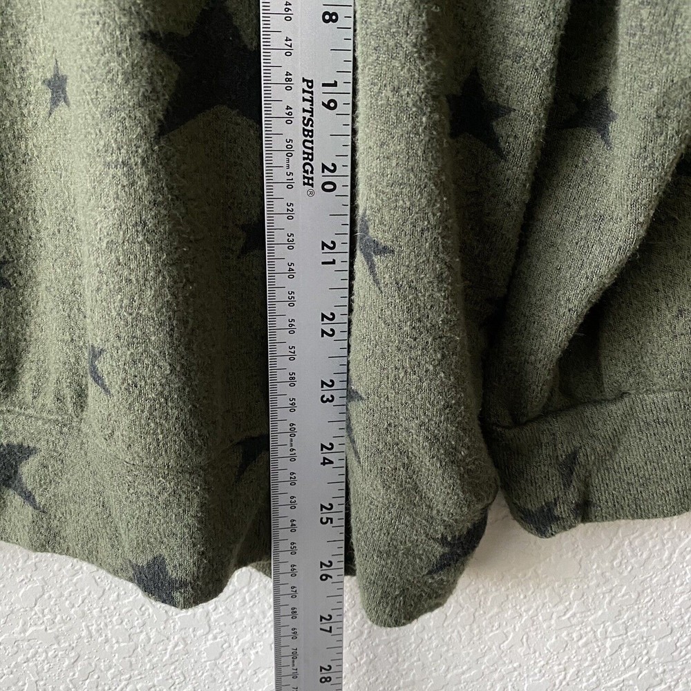 Buffalo David Bitton Womens Sweater Size XL Green Stars Pullover Long Sleeve - Picture 5 of 8